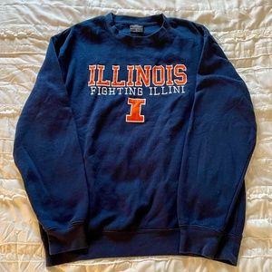 University of Illinois Fighting Illini Crewneck Sweatshirt Size Medium